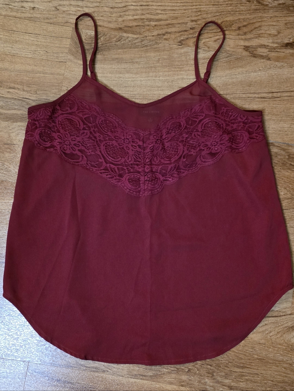 The Limited Red Lace Satin Cami